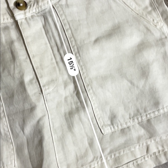 Aerie cream button up mini skirt - Picture 4 of 4